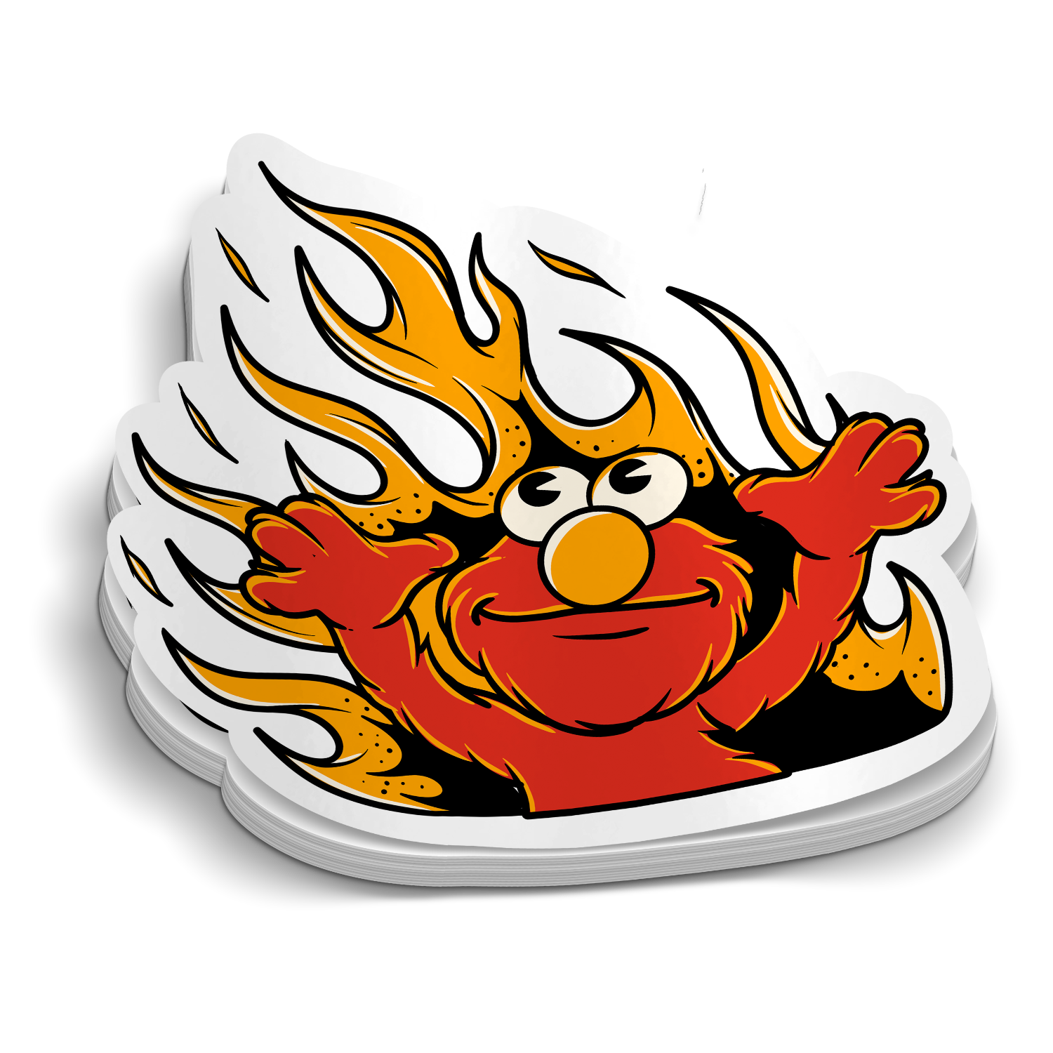 Elmo Fire Sticker