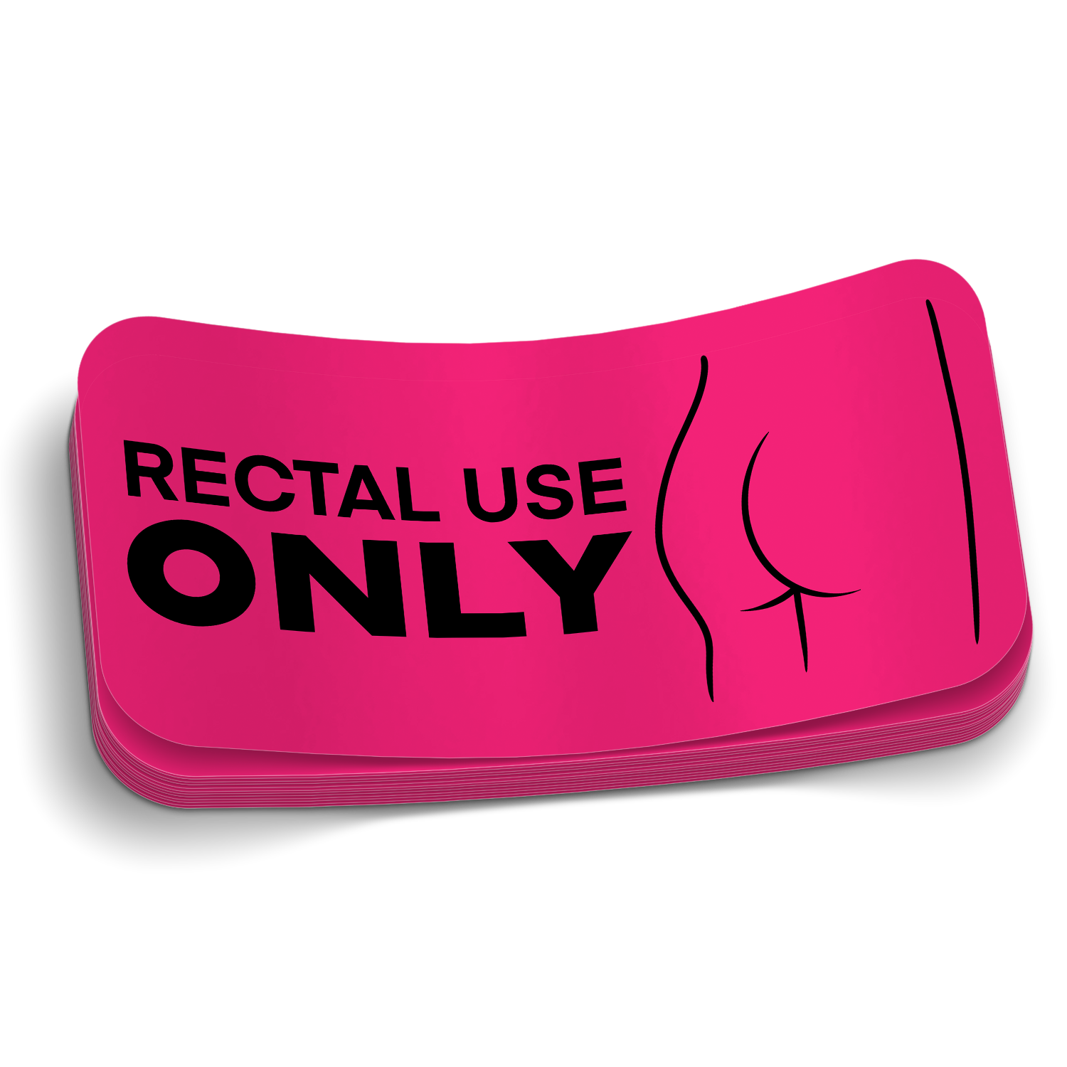 Rectal Use Only Sticker