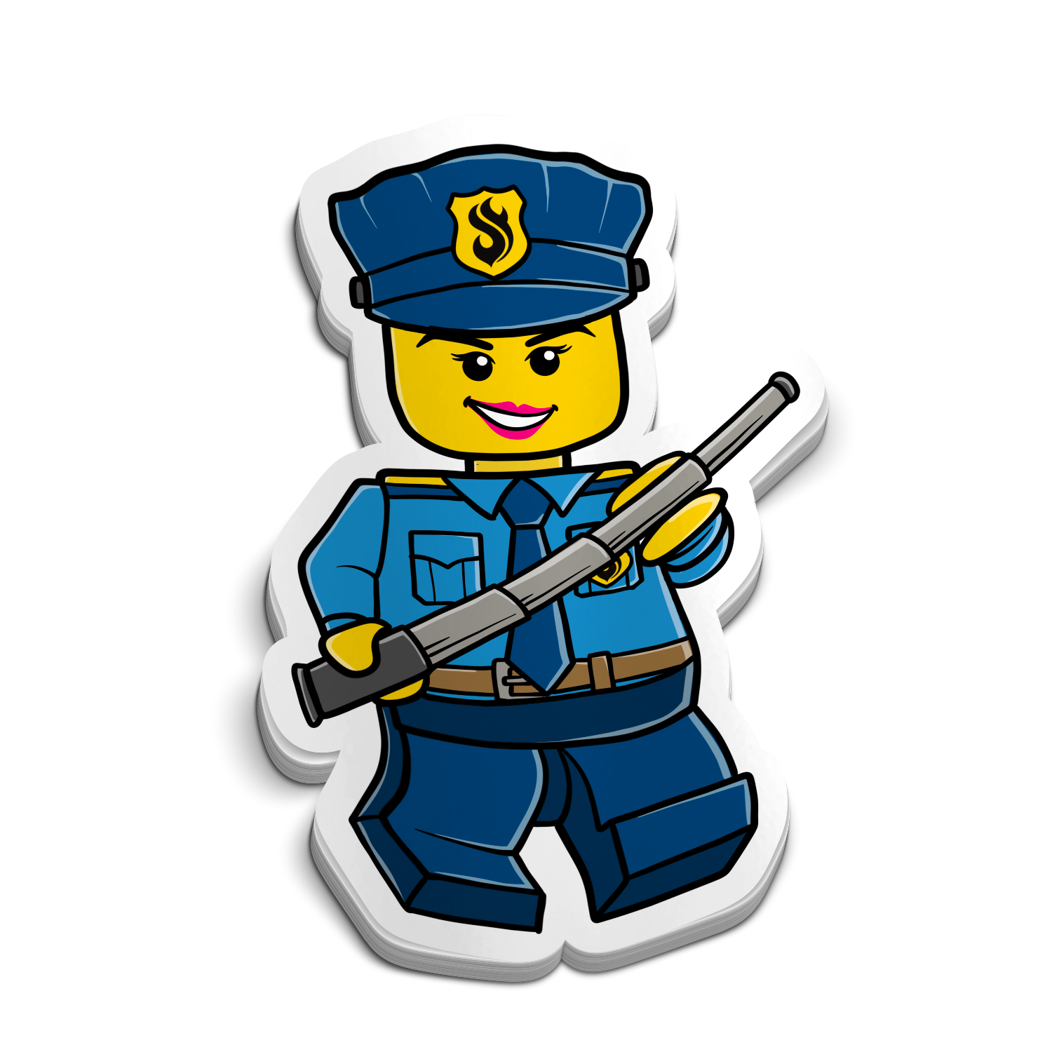 Policewoman Sticker