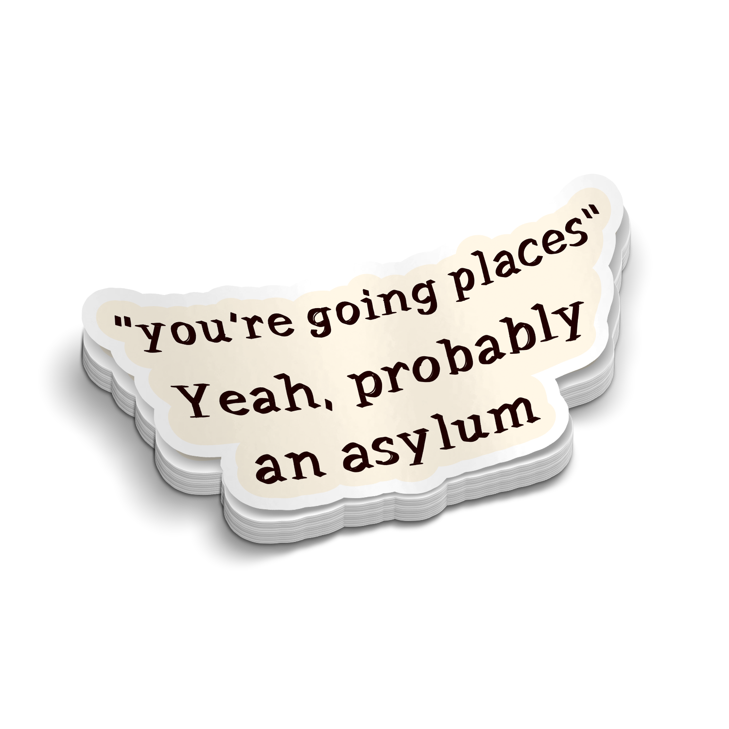 Asylum - Funny Laptop Stickers