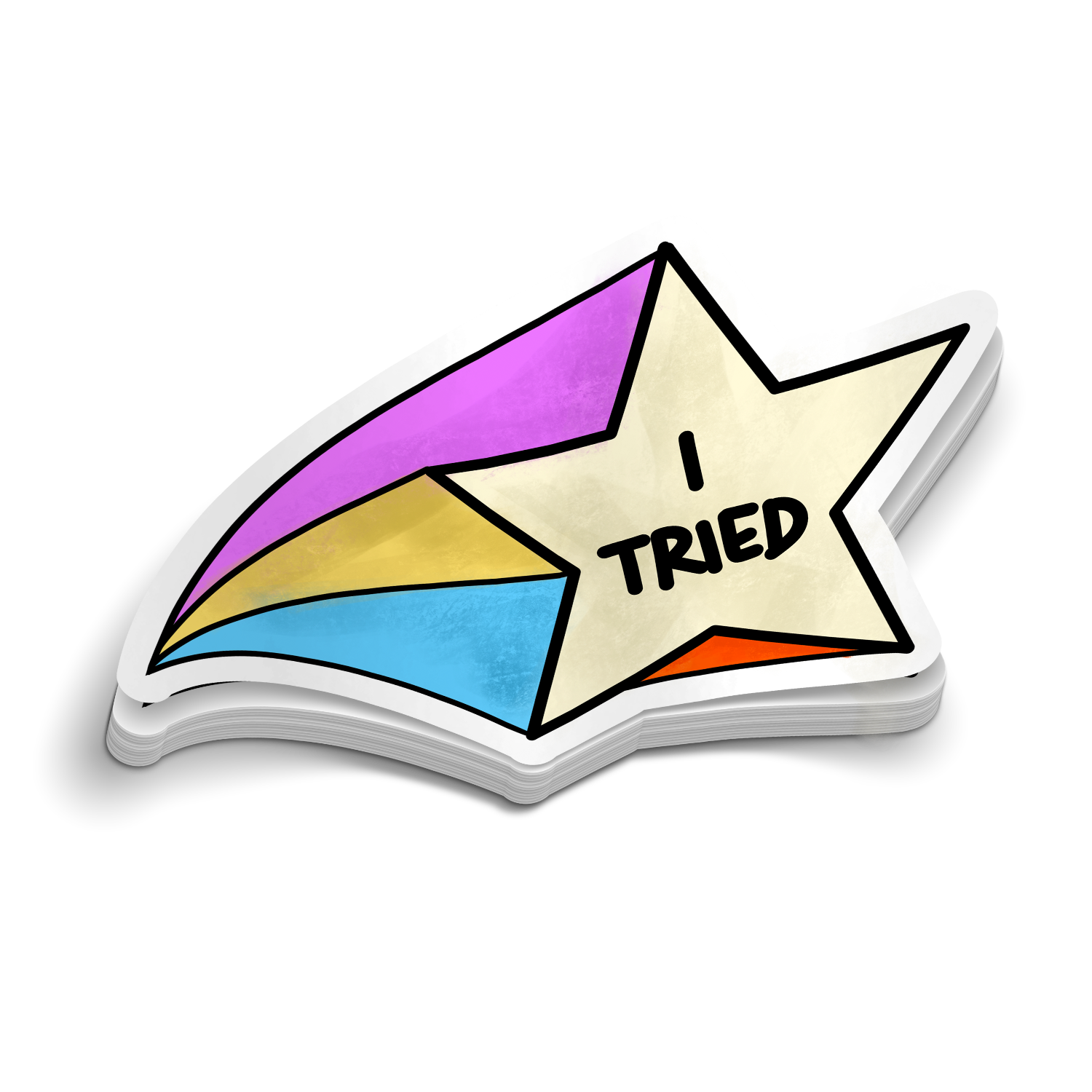 I Tried - Funny Tumbler Stickers