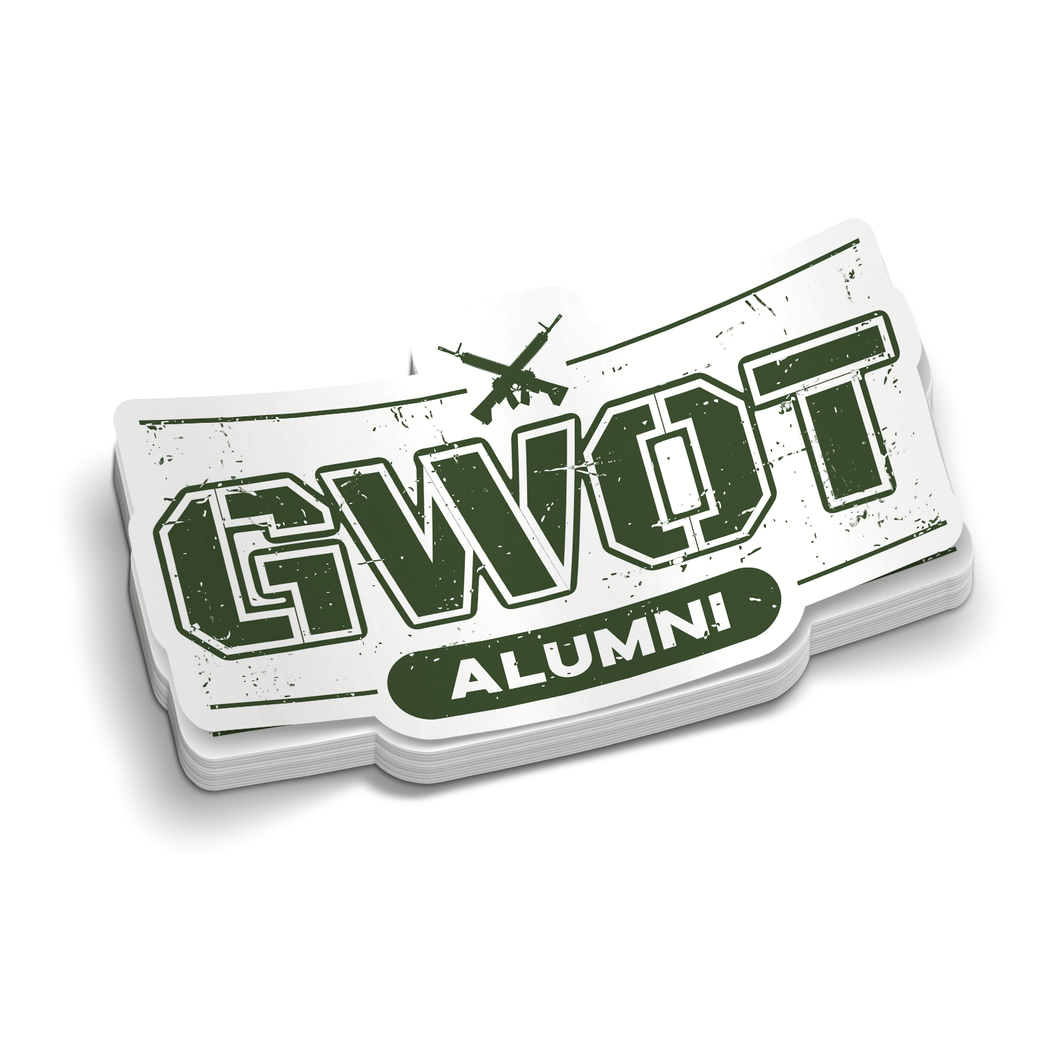 Global War On Terror Alumni | Funny GWOT Stickers | Perfect for Coffee Cups