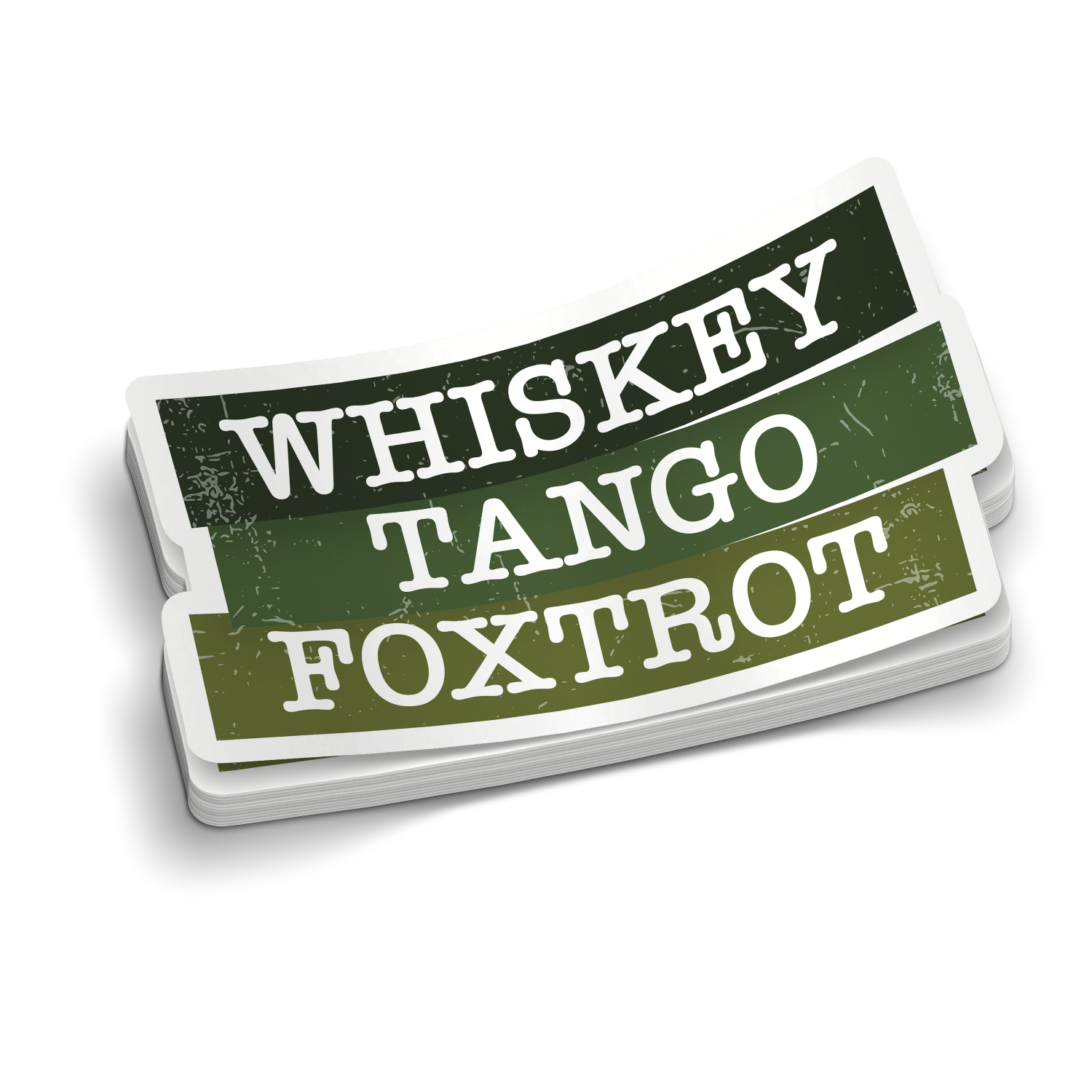 WTF | Funny Military Stickers | Perfect for Coffee Cups