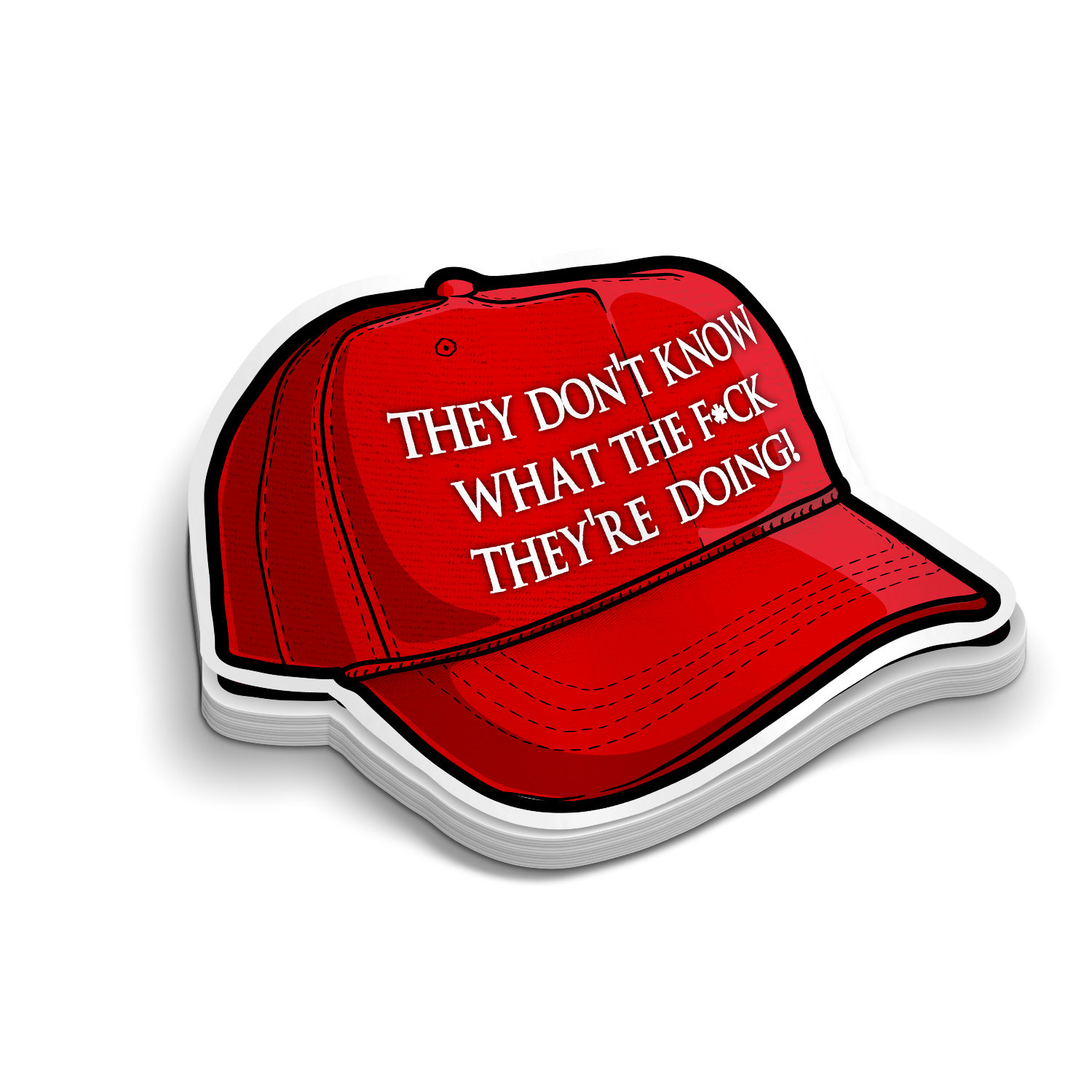 Classic DJT Quote | Funny Tumbler Stickers