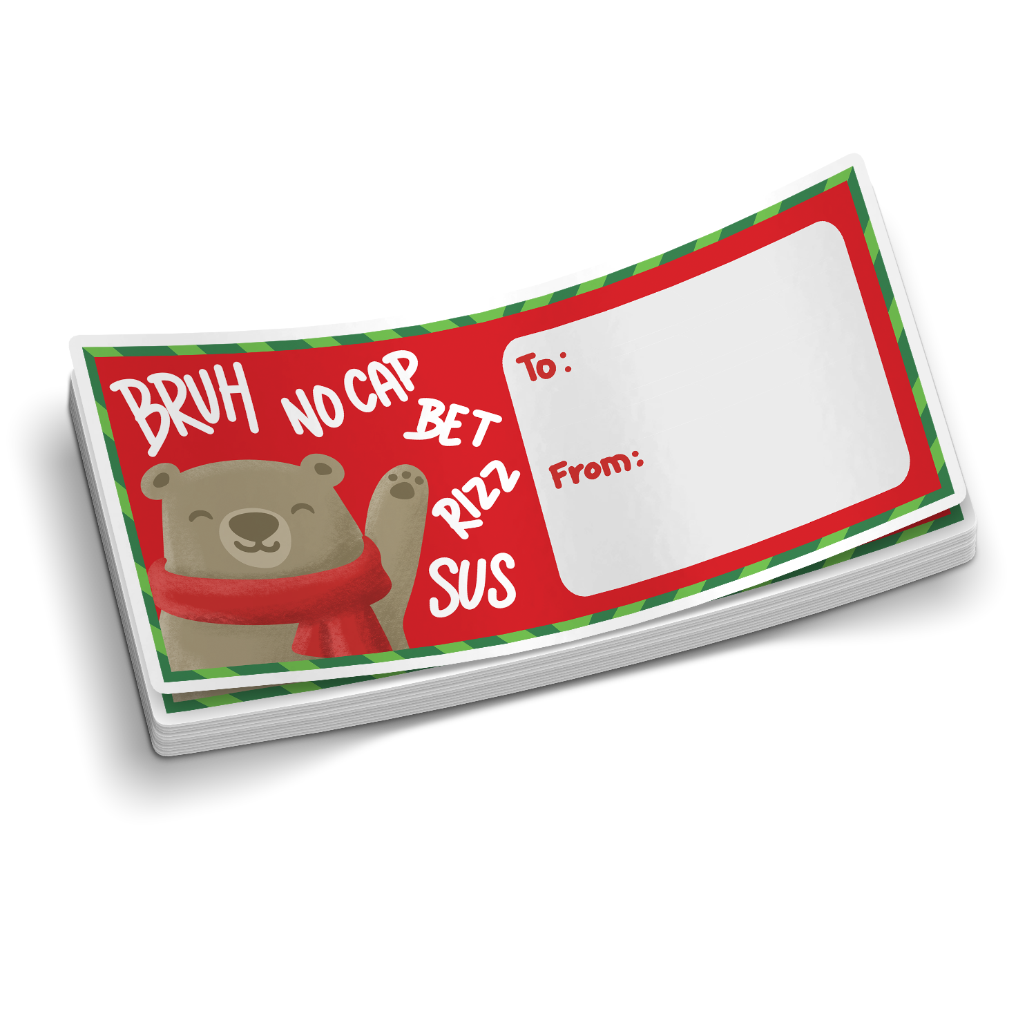 Kid's Gen Alpha Slang Christmas Gift Tags