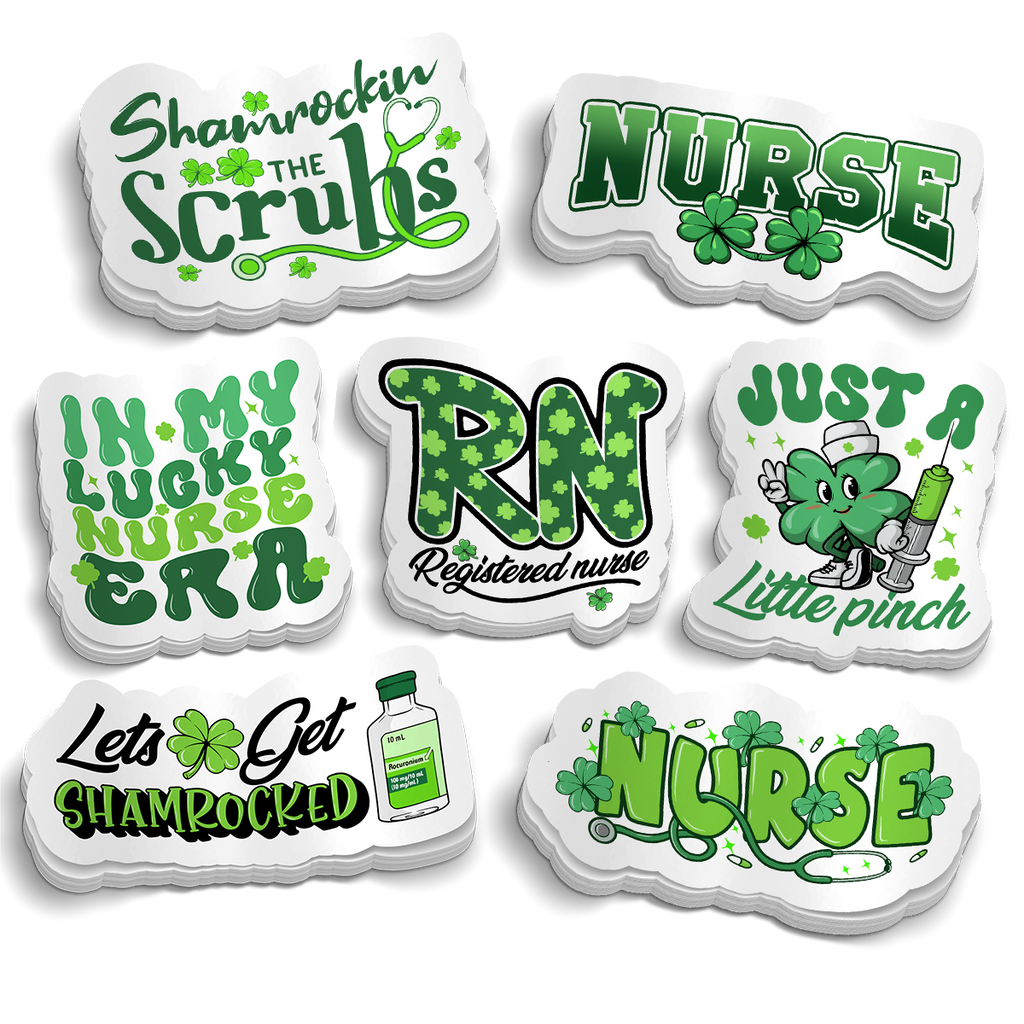 St. Paddy's Day Nursing Collection (7 Sticker Pack)