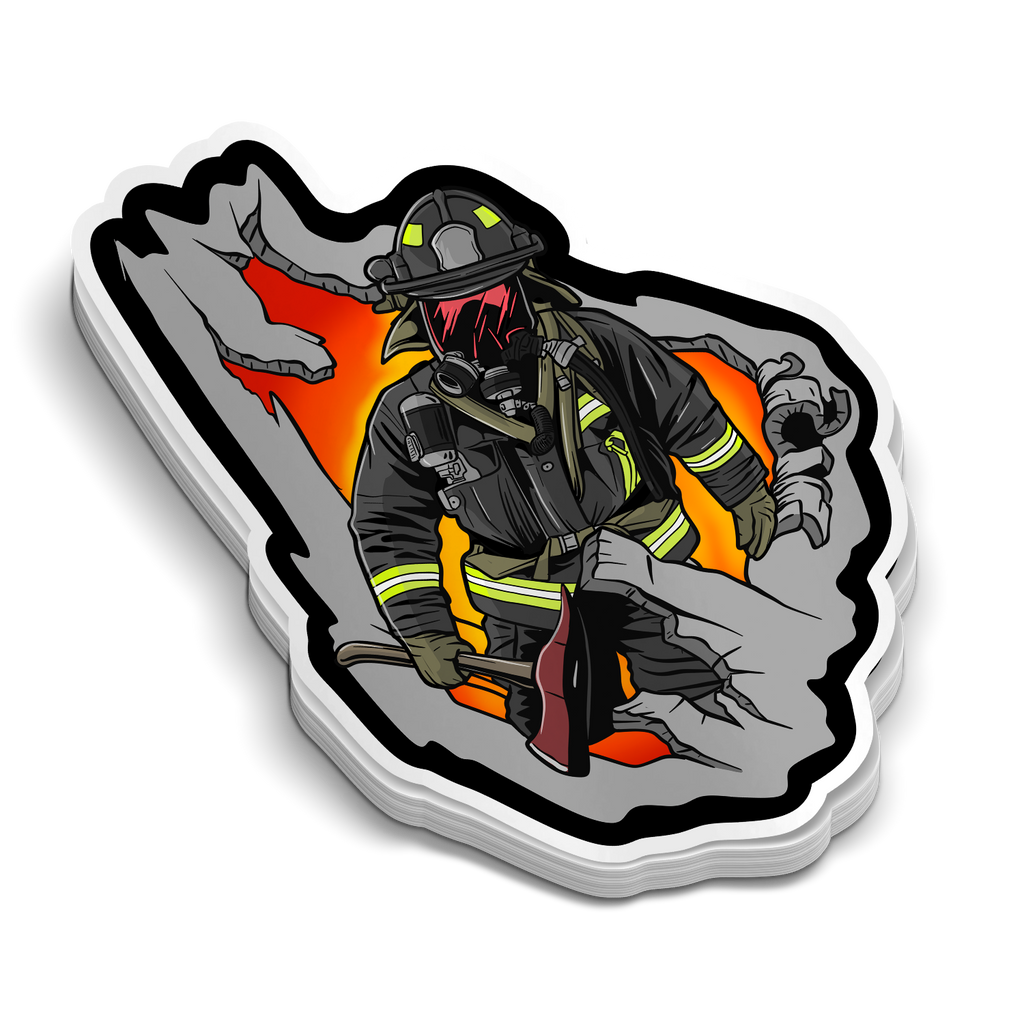 Fire Tattoo | Firefighter Tumbler Stickers