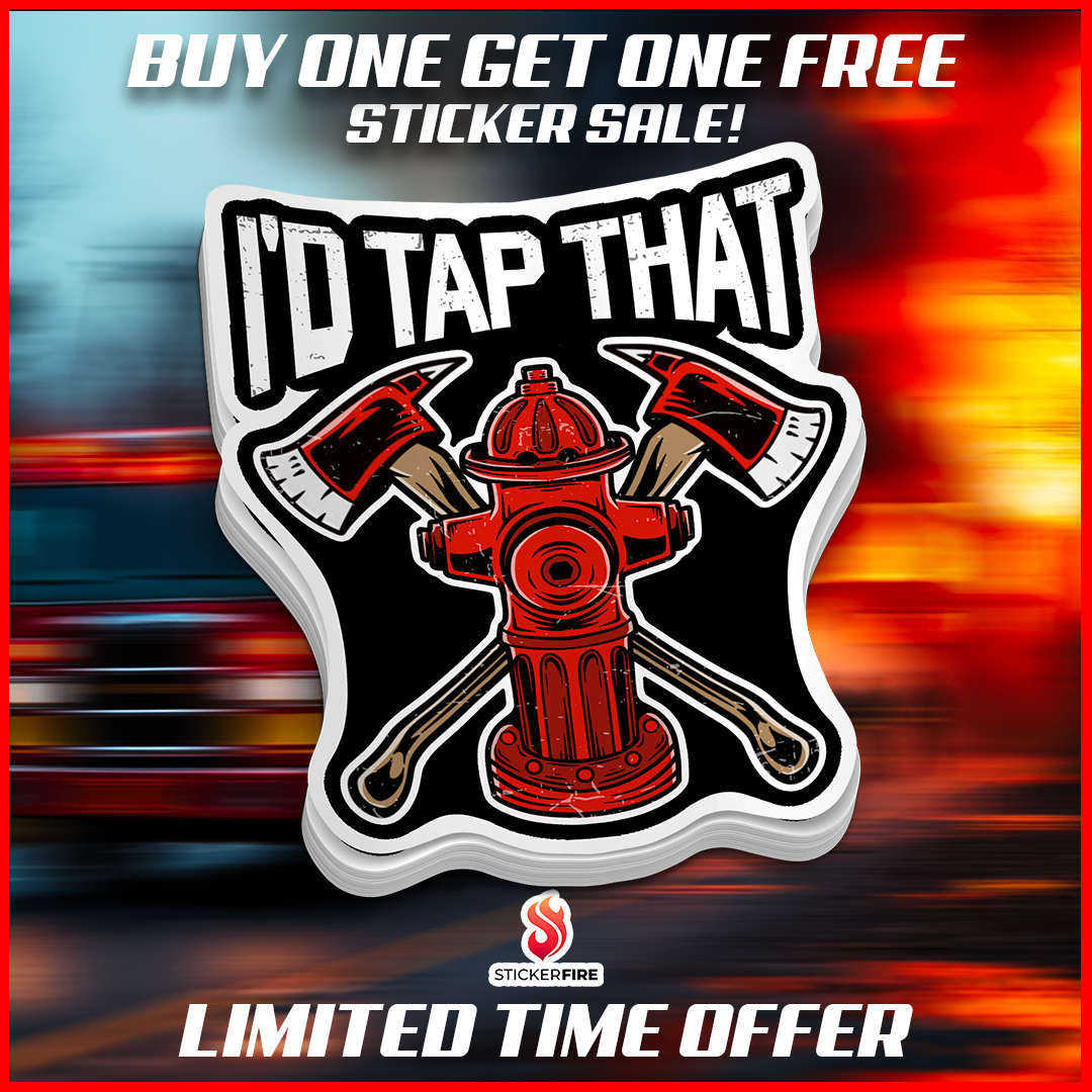 People On Fire Sticker Firefighter Stickers | Waterproof Firehouse Humor Decals | Perfect for ...