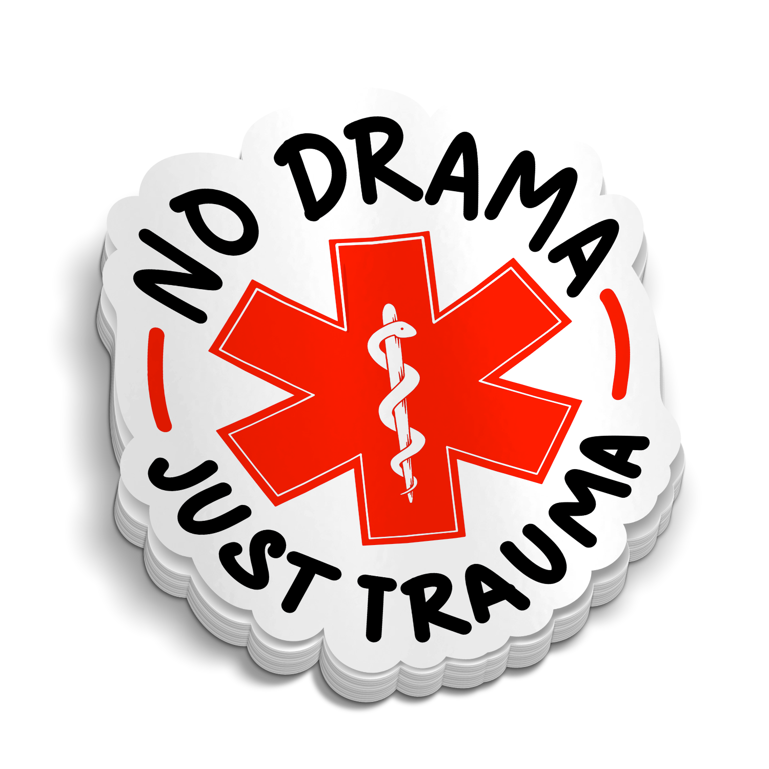 No Drama, Just Trama Sticker