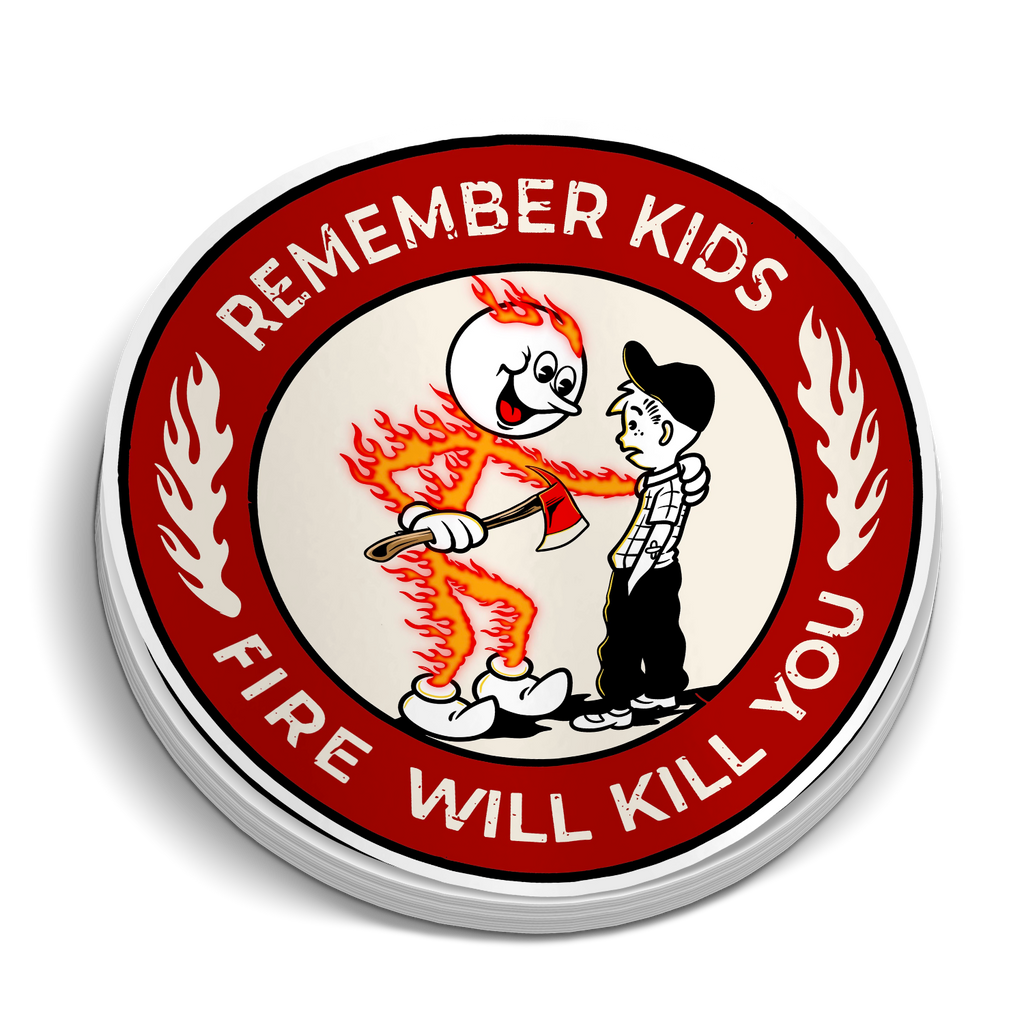 Remember Kids Fire Decal