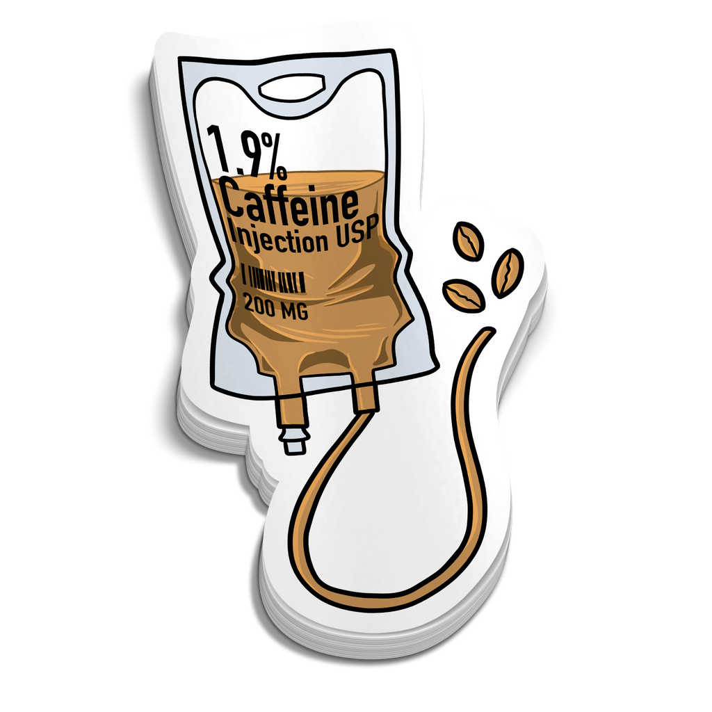 Powered by Drip Coffee Sticker