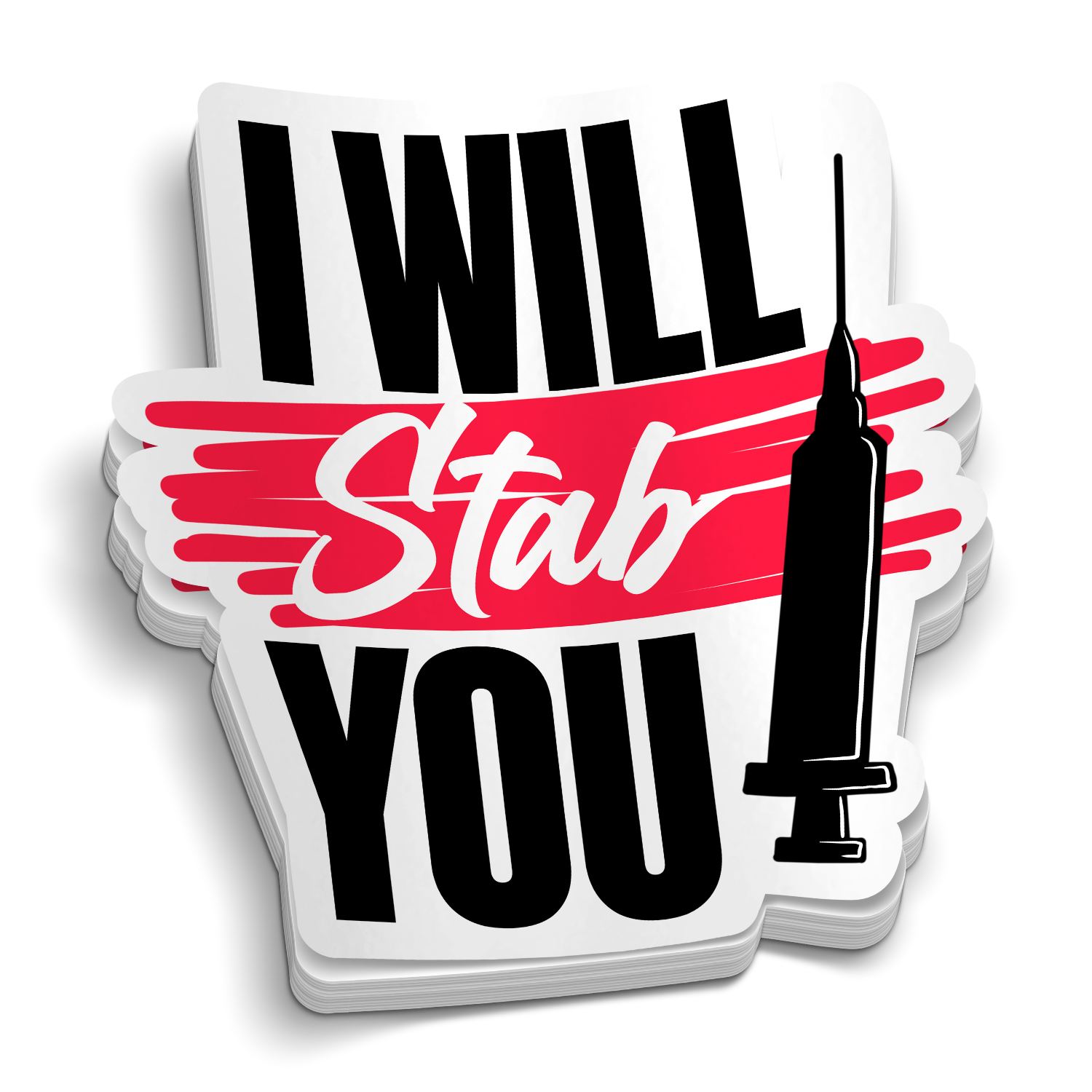 Stab You Sticker