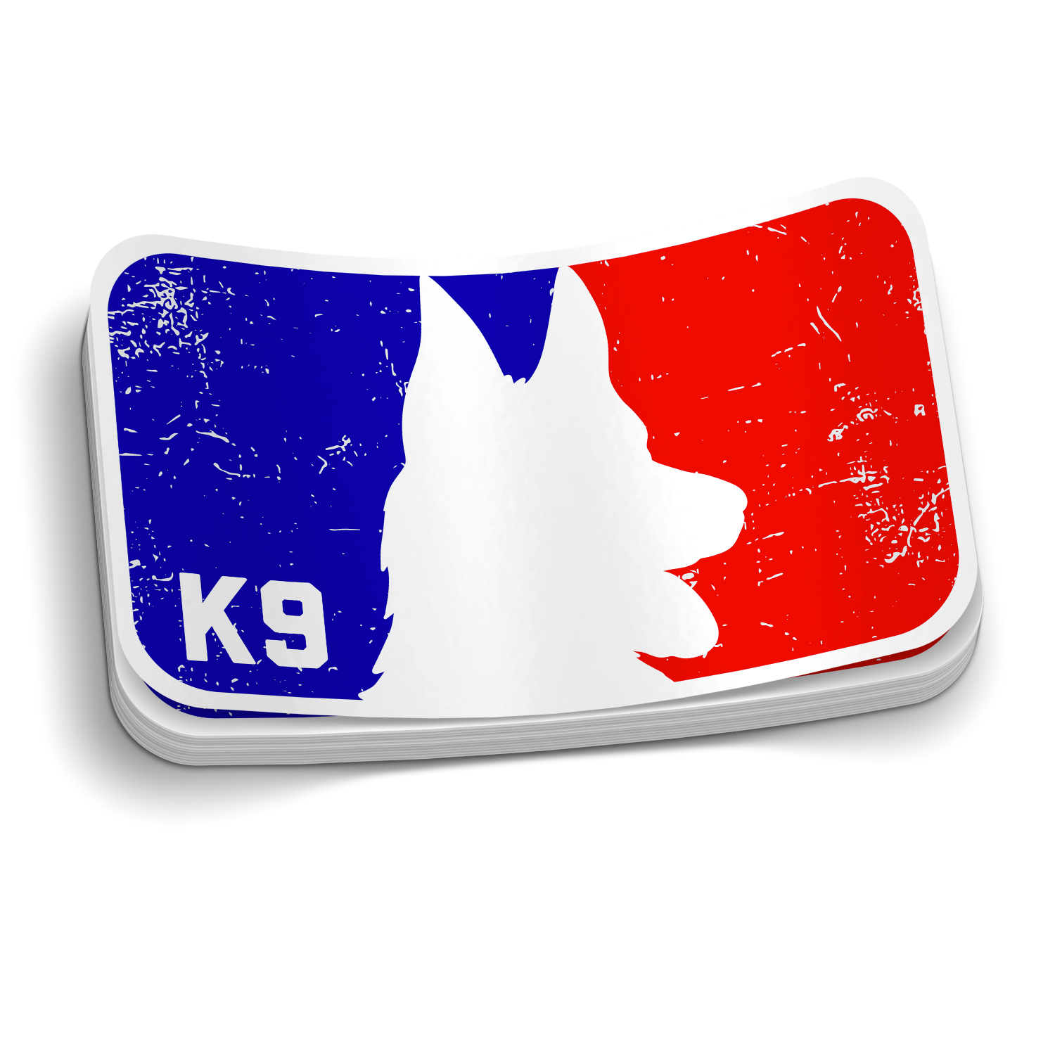 Red White & Blue K9 Police Sticker
