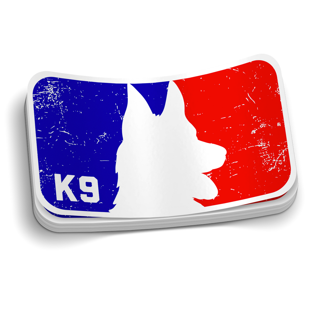 Red White & Blue K9 Police Sticker