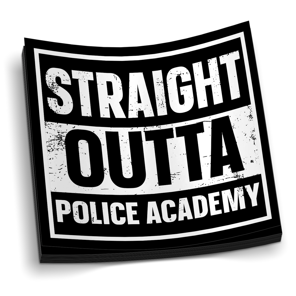 Straight Outta Police Academy Sticker