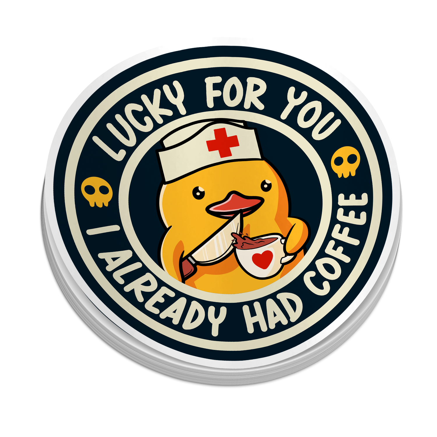 Lucky For You | Funny Medical Stickers