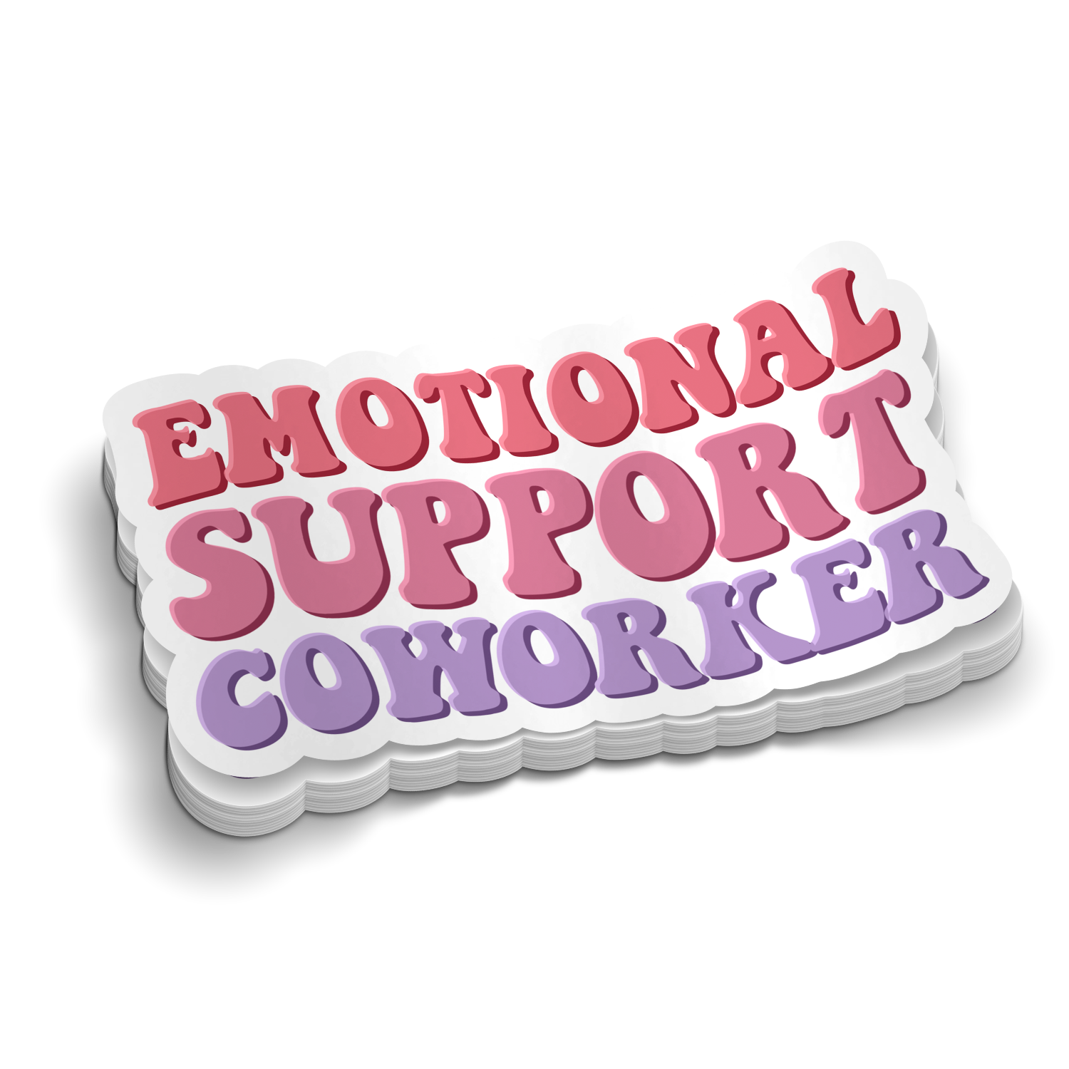 Emotional Support Coworker - Funny Stickers