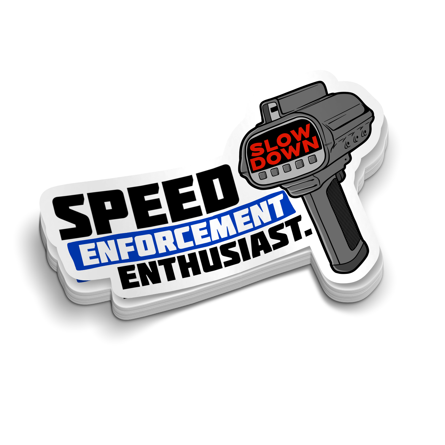 Speed Enthusiast - Police Tumbler Stickers
