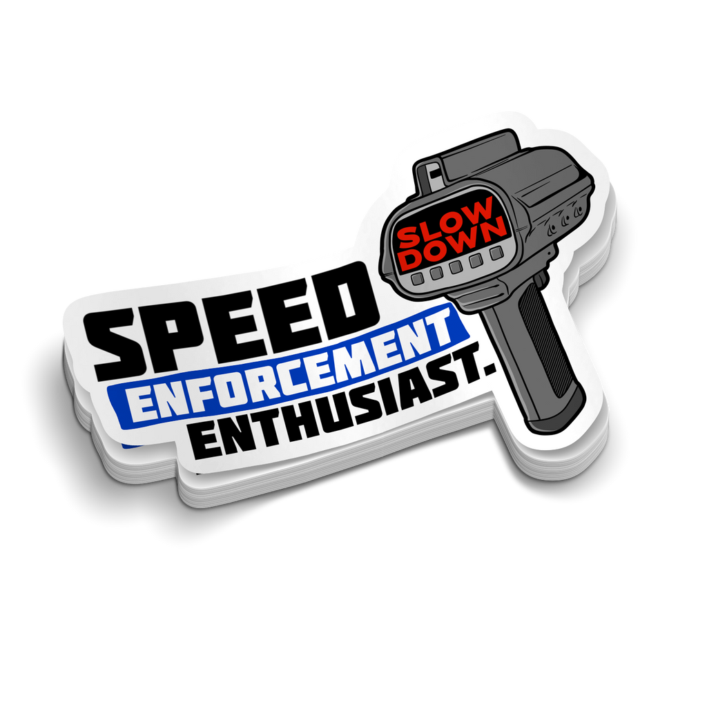 Speed Enthusiast - Police Tumbler Stickers