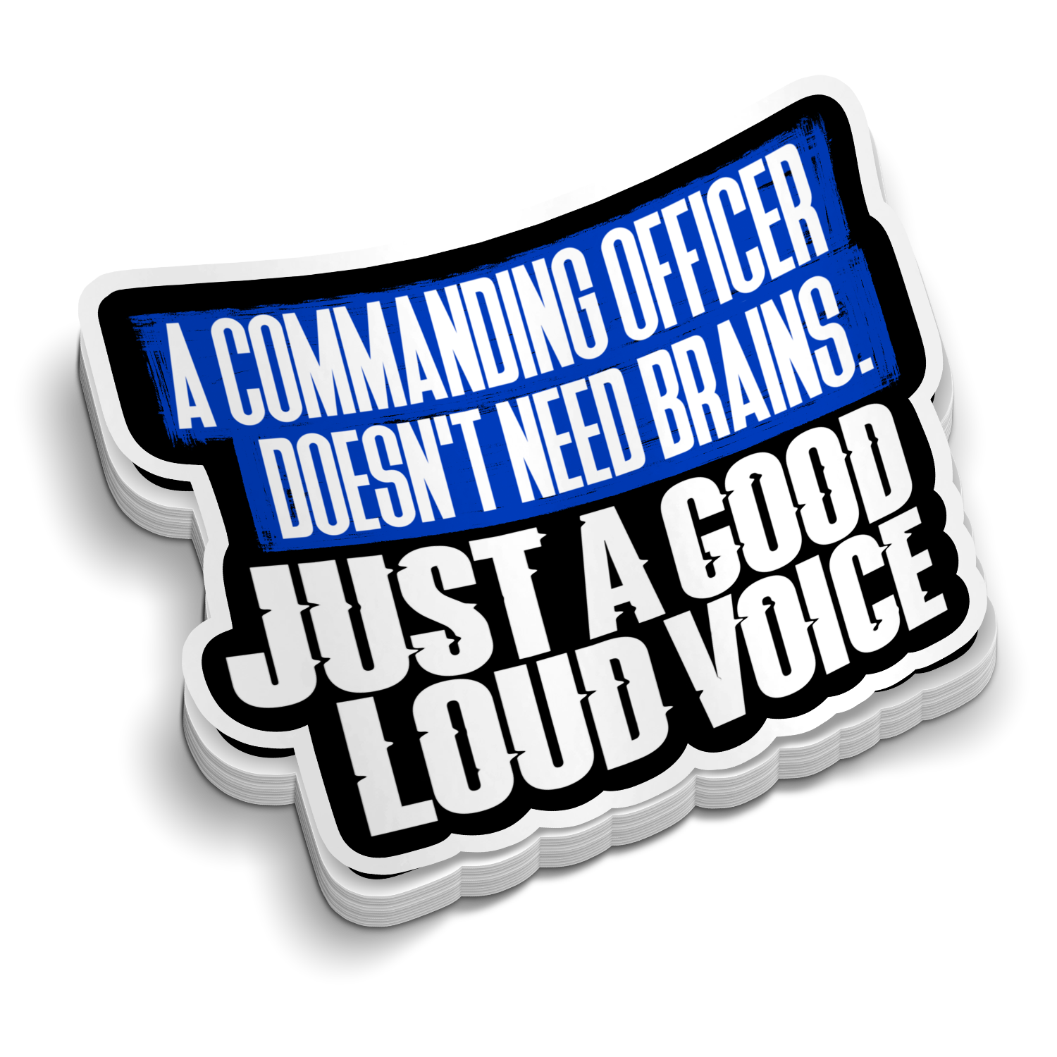 Commanding Officer - Police Tumbler Stickers