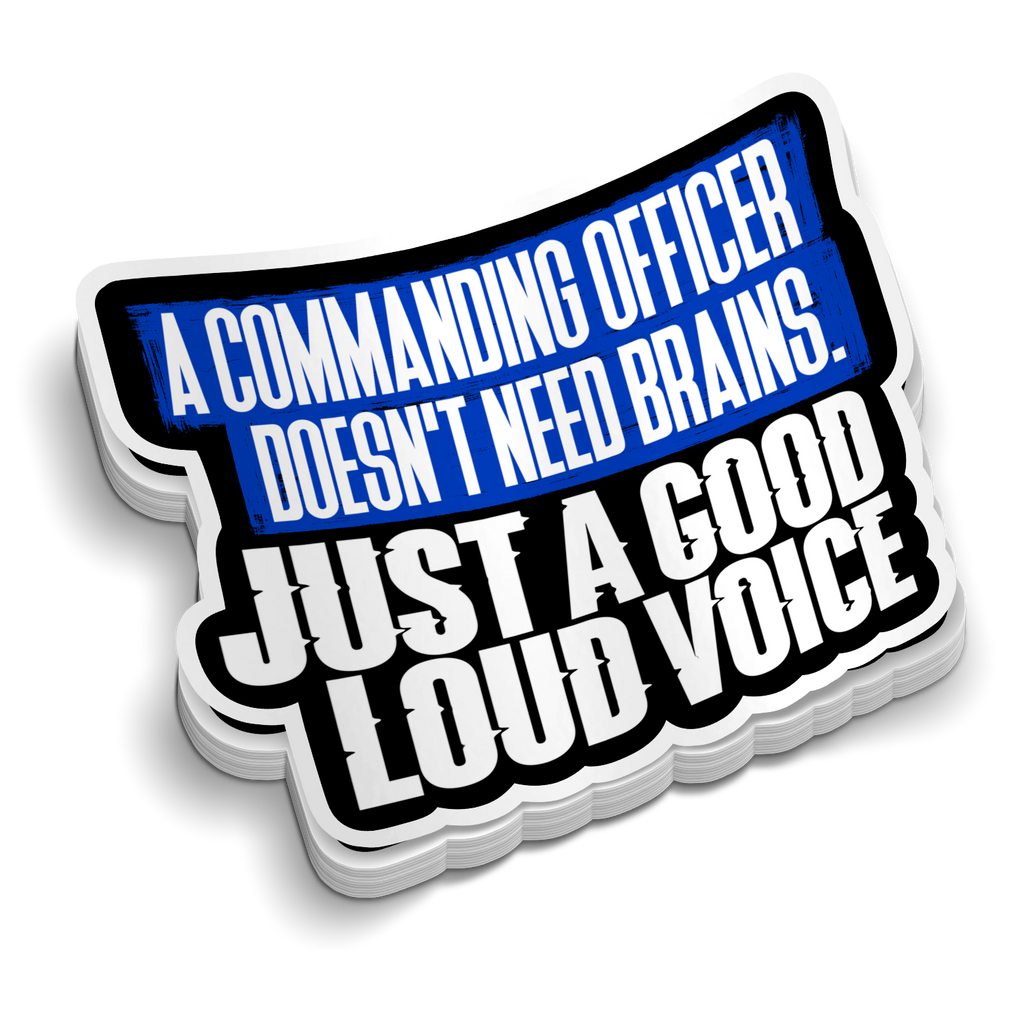 Commanding Officer - Police Tumbler Stickers