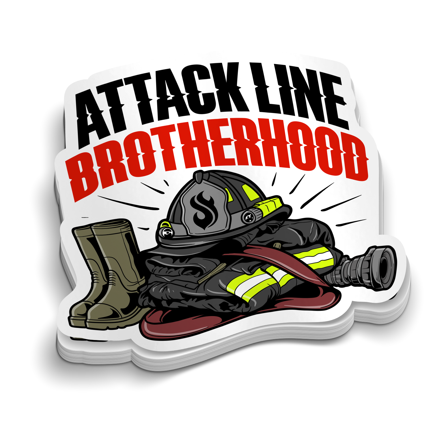 Attack the Line | Firefighter Stickers
