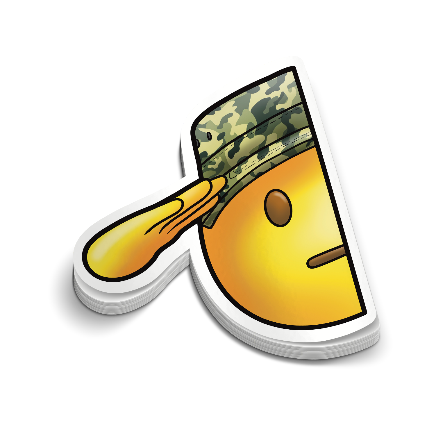 Salute | Funny Military Stickers | Perfect for Windows