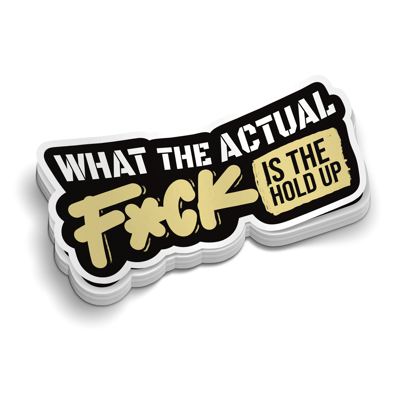 What The Actual | Funny Military Stickers | Perfect for Tumblers