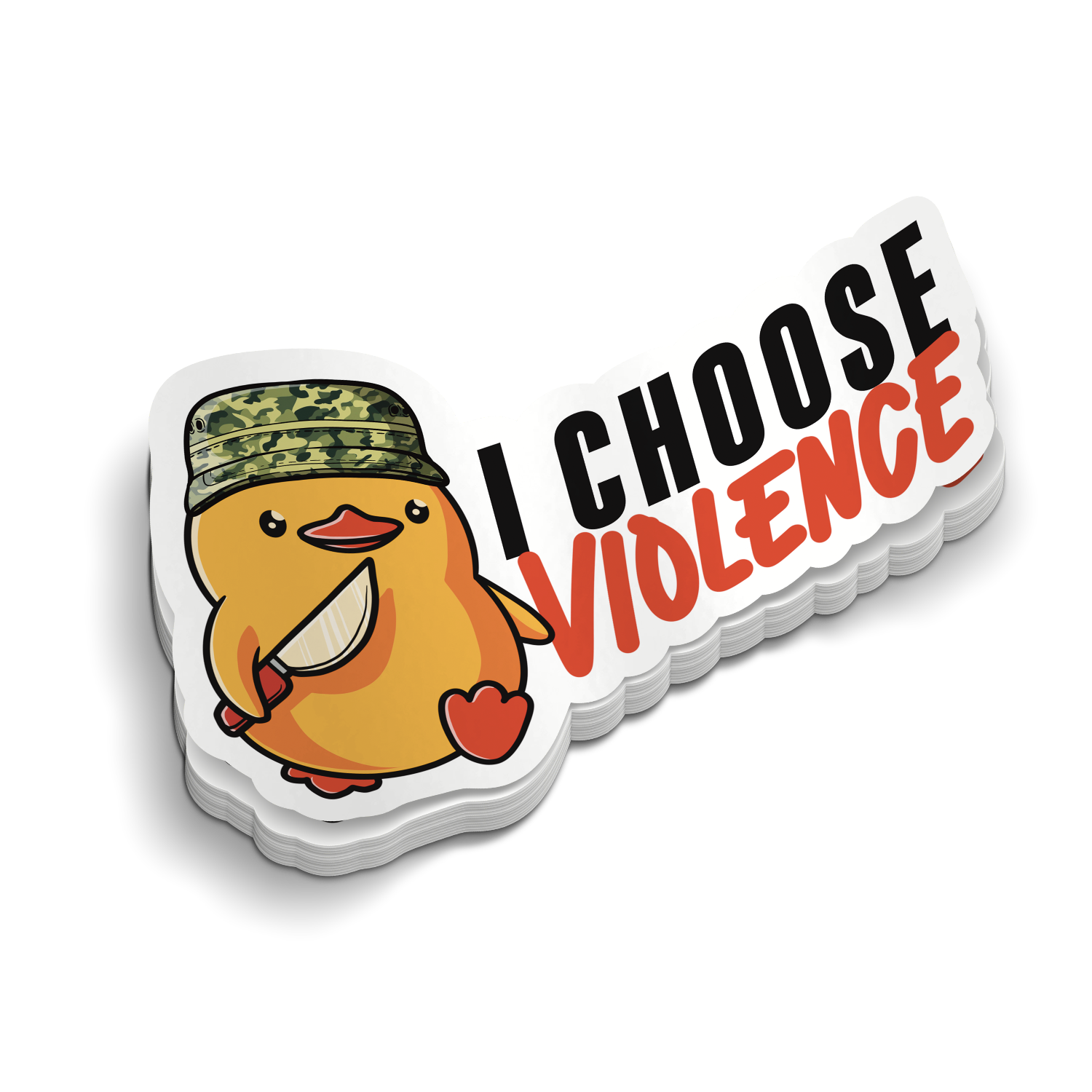 I Choose Violence | Funny Military Stickers | Great for Tumblers