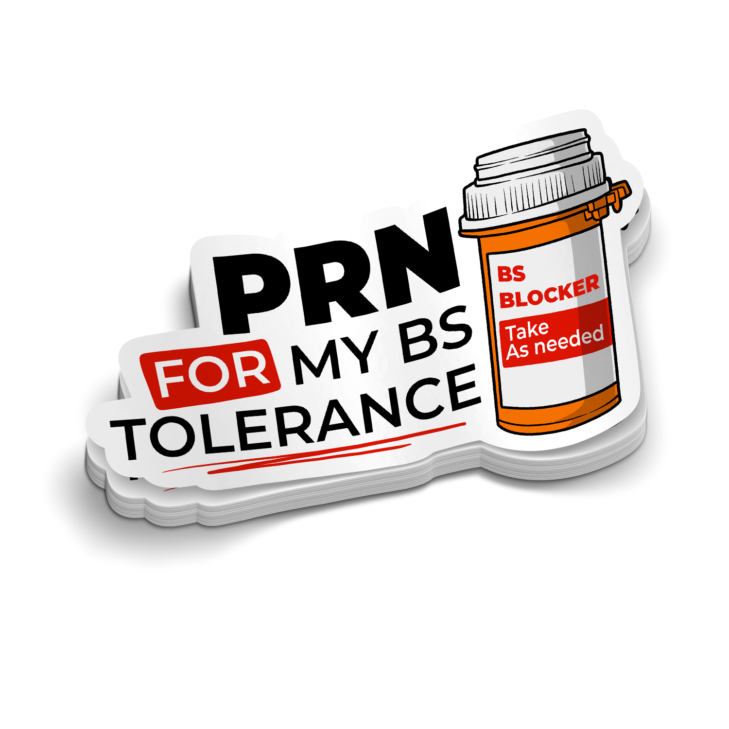 PRN BS Blocker | Funny Nursing Stickers
