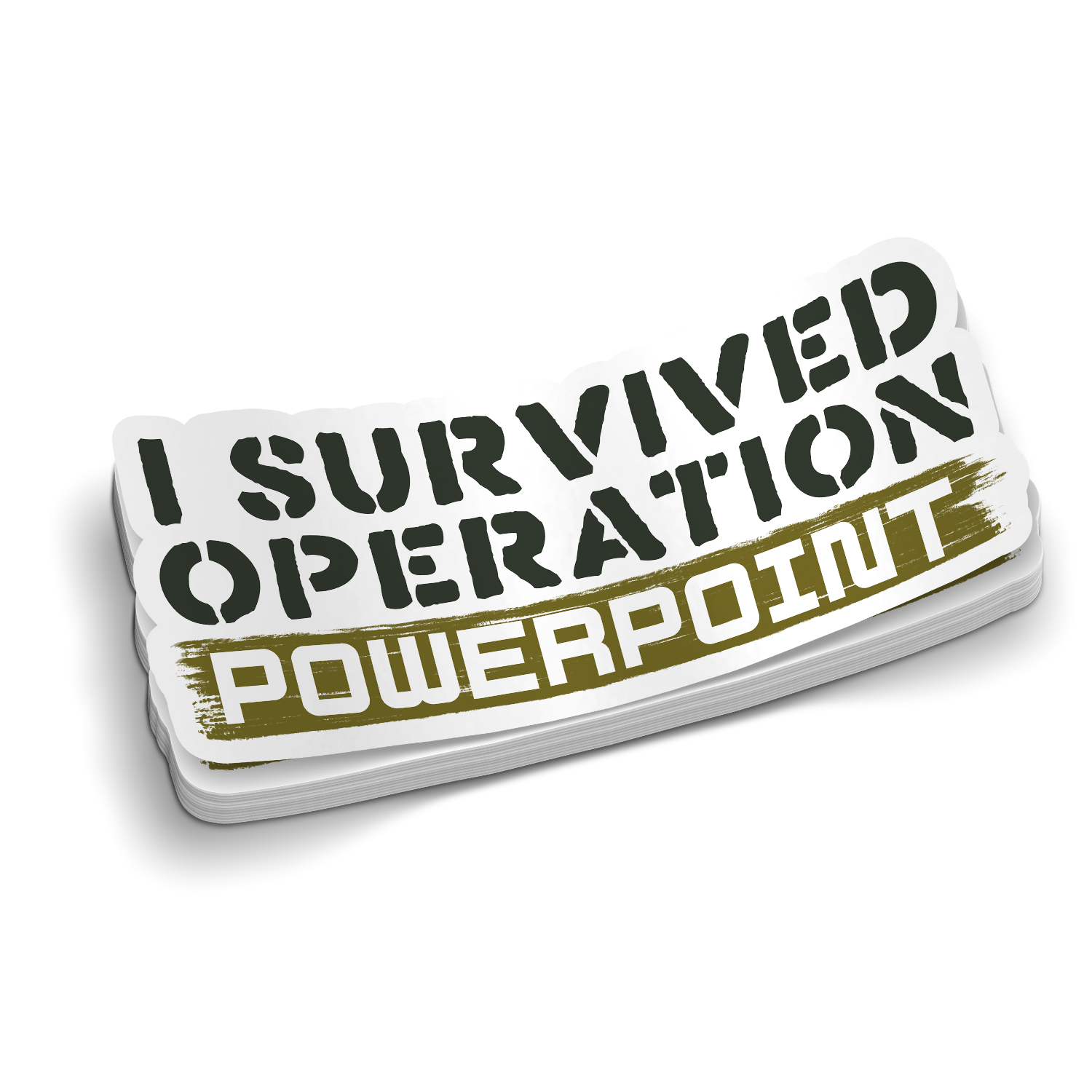 Operation Powerpoint | Funny Military Stickers
