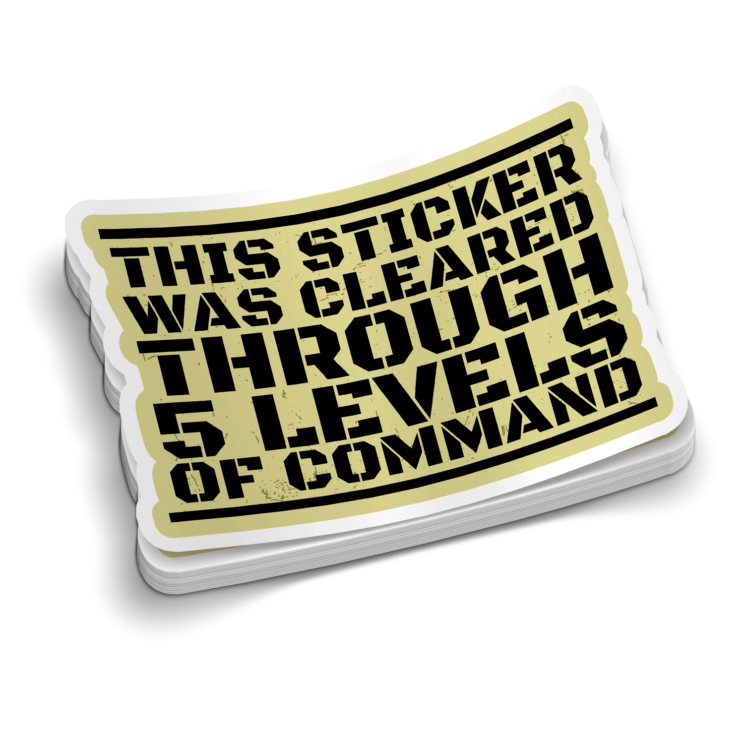 This Sticker Was Cleared | Funny Military Stickers