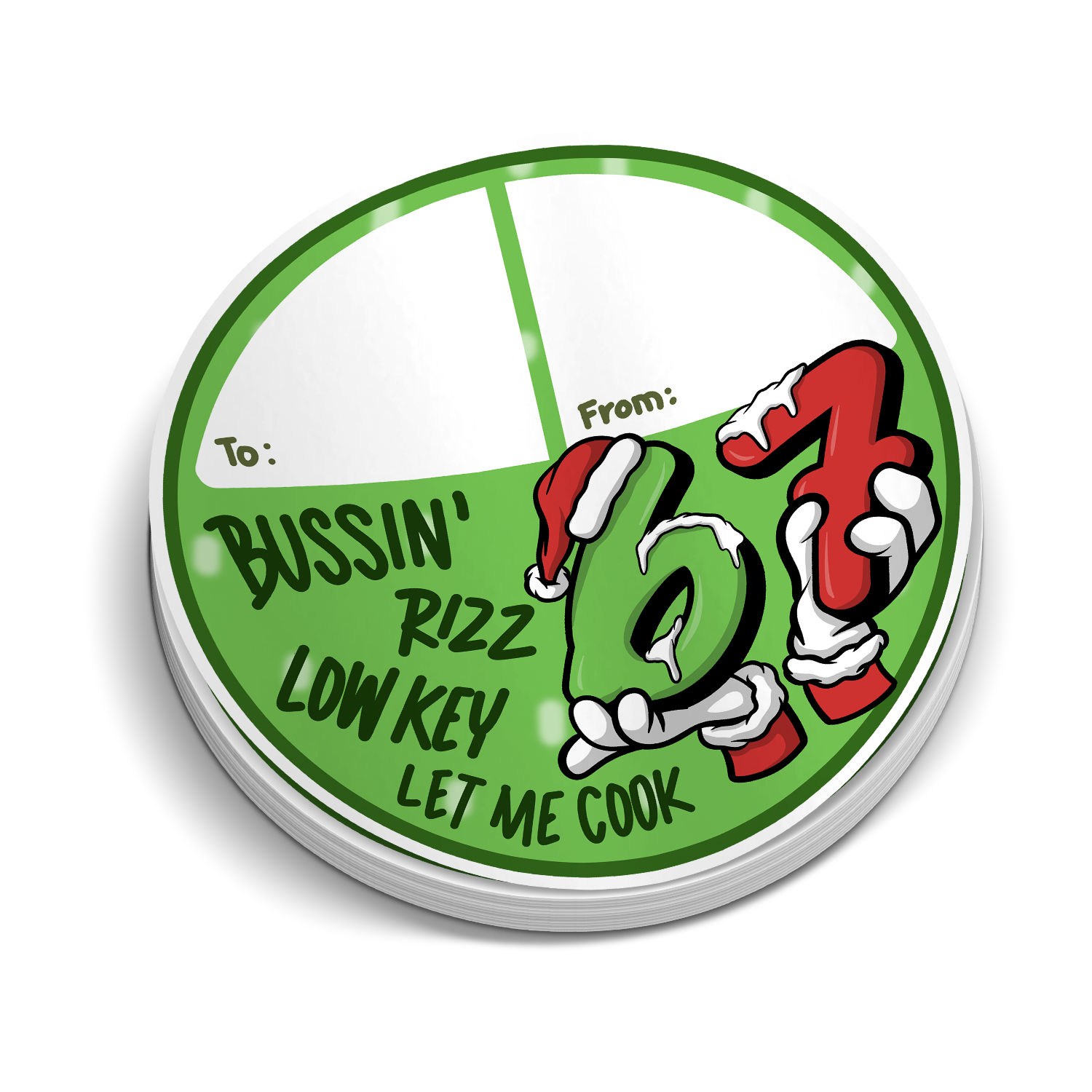 Kid's Gen Alpha Slang Christmas Gift Tags